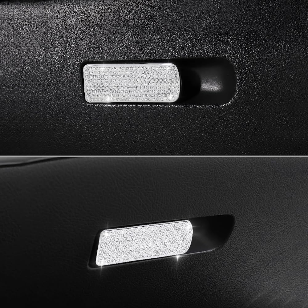 Caja de almacenamiento de accesorios brillantes para automóvil Mercedes Benz, cubierta de botón compatible con Clase A, CLA GLA GLB GLE 2023 2022,