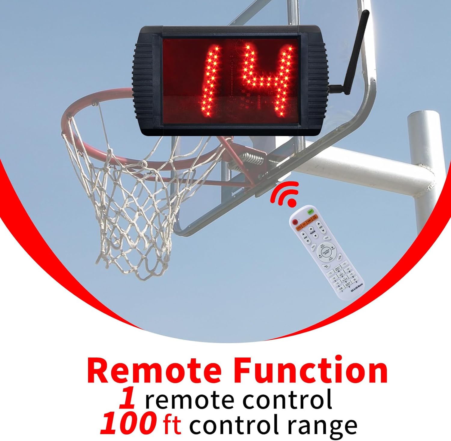 YZ 5 INCH LED Custom Time 1214202434 Seconds Shot Clock Countdown Timer Clock for Basketball Game, Portable Shot Clock Timer for Basketball Court,