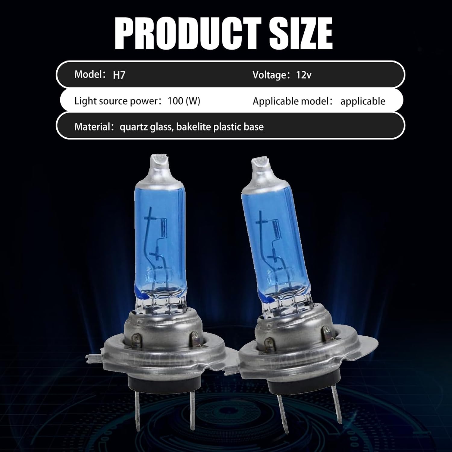 Jewkot Pack-2 Luces halógenas para automóvil, bombillas superbrillantes, luces antiniebla delanteras, luces de haz altobajo, repuesto de bombilla,