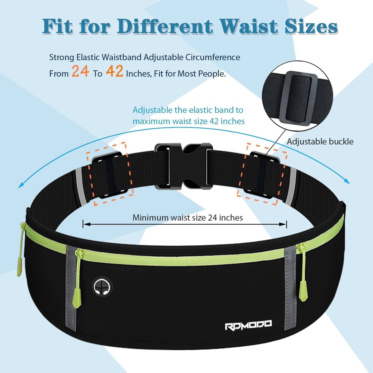 Riñoneras para mujeres y hombres, bolsa de cintura para correr, soporte impermeable para teléfono para correr, talla grande, ajustable, cinturón