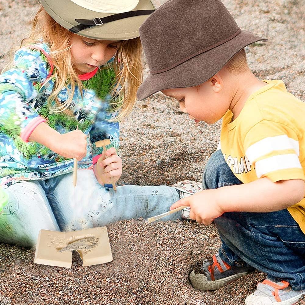 ArtCreativity Kit de excavación de garra de dinosaurio para niños, juego interactivo de juguetes de excavación de fósiles de dinosaurio con