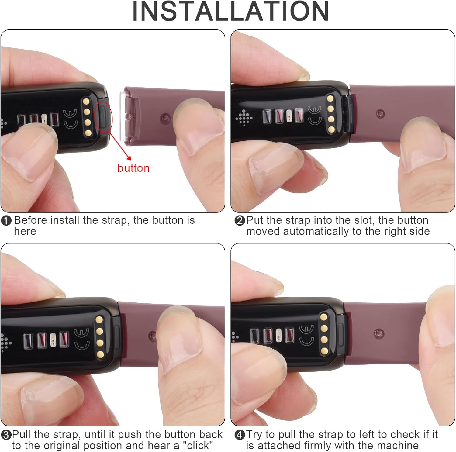 VANCLE Bandas compatibles con Fitbit Luxe para mujeres y hombres, 3 unidades Correas deportivas de repuesto de silicona suave para Fitbit Luxe