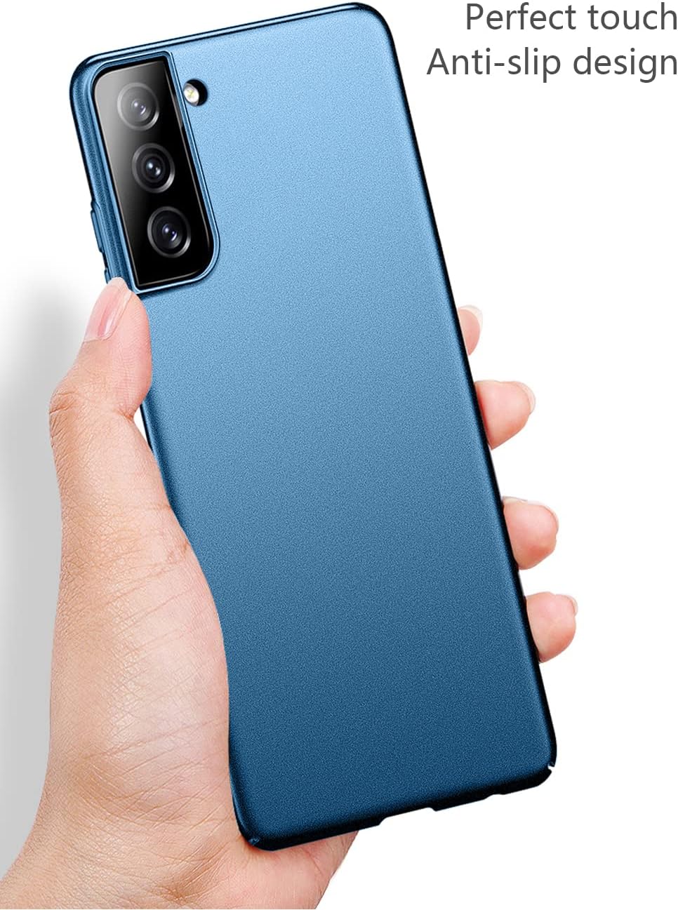 Bastmei Funda para Samsung Galaxy S21 FE 5G, extremadamente ligera, ultra ligera, súper delgada, protección de cámara, carcasa de PC dura para