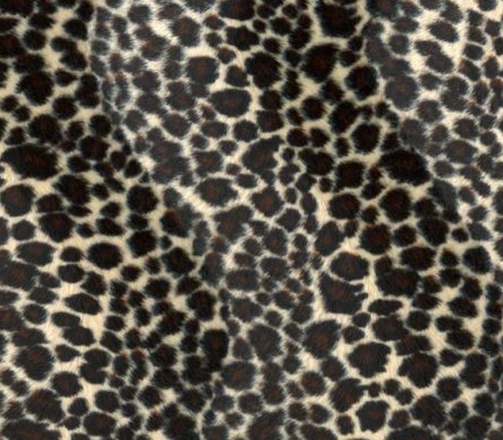 Tela Velboa de piel de animal falso, guepardo marrón oscuro, 60 pulgadas de anchovendido por el.