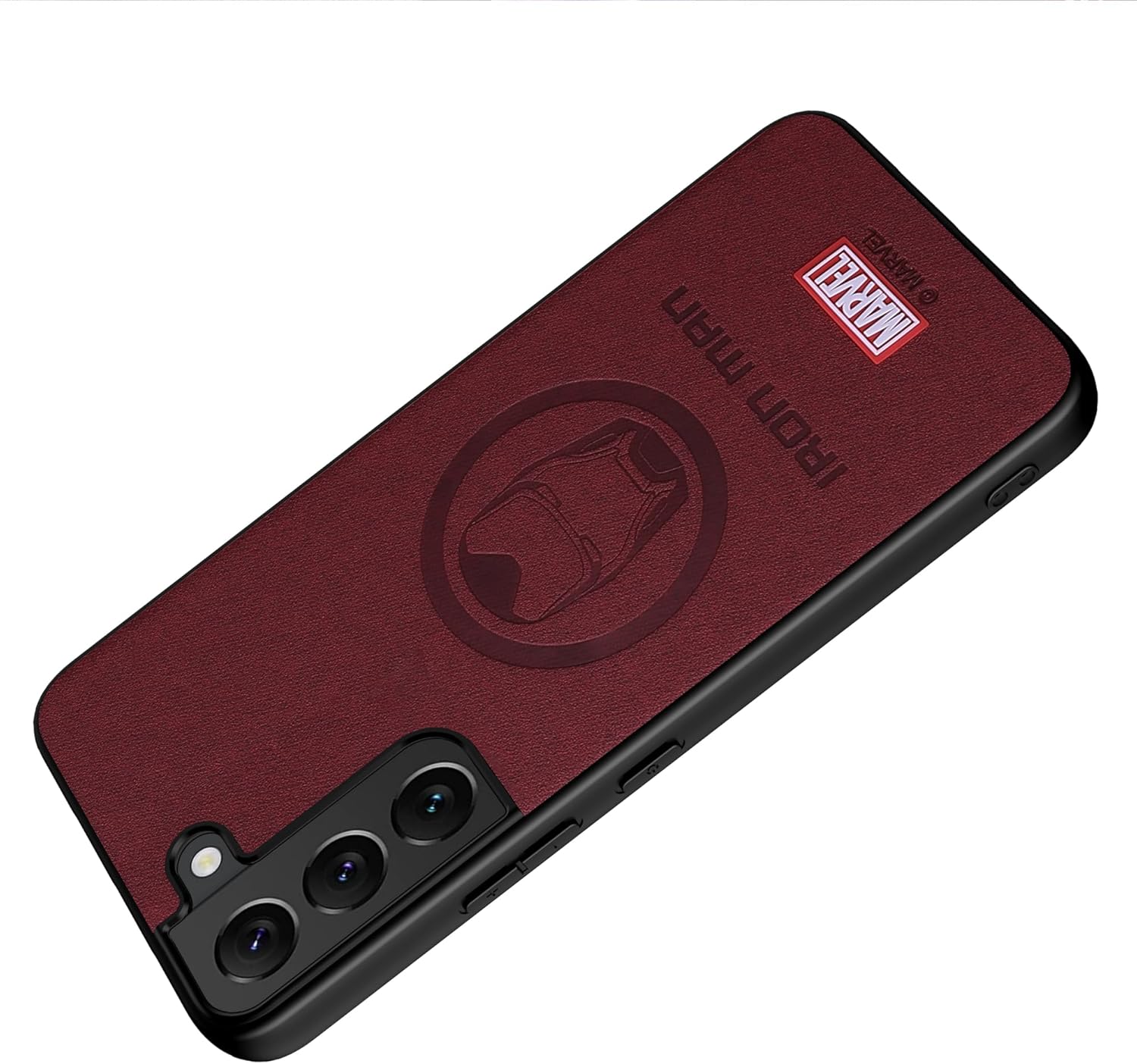 Funda para Galaxy S22 5G, con personaje de superhéroe, compatible con Samsung S22, color rojo vino