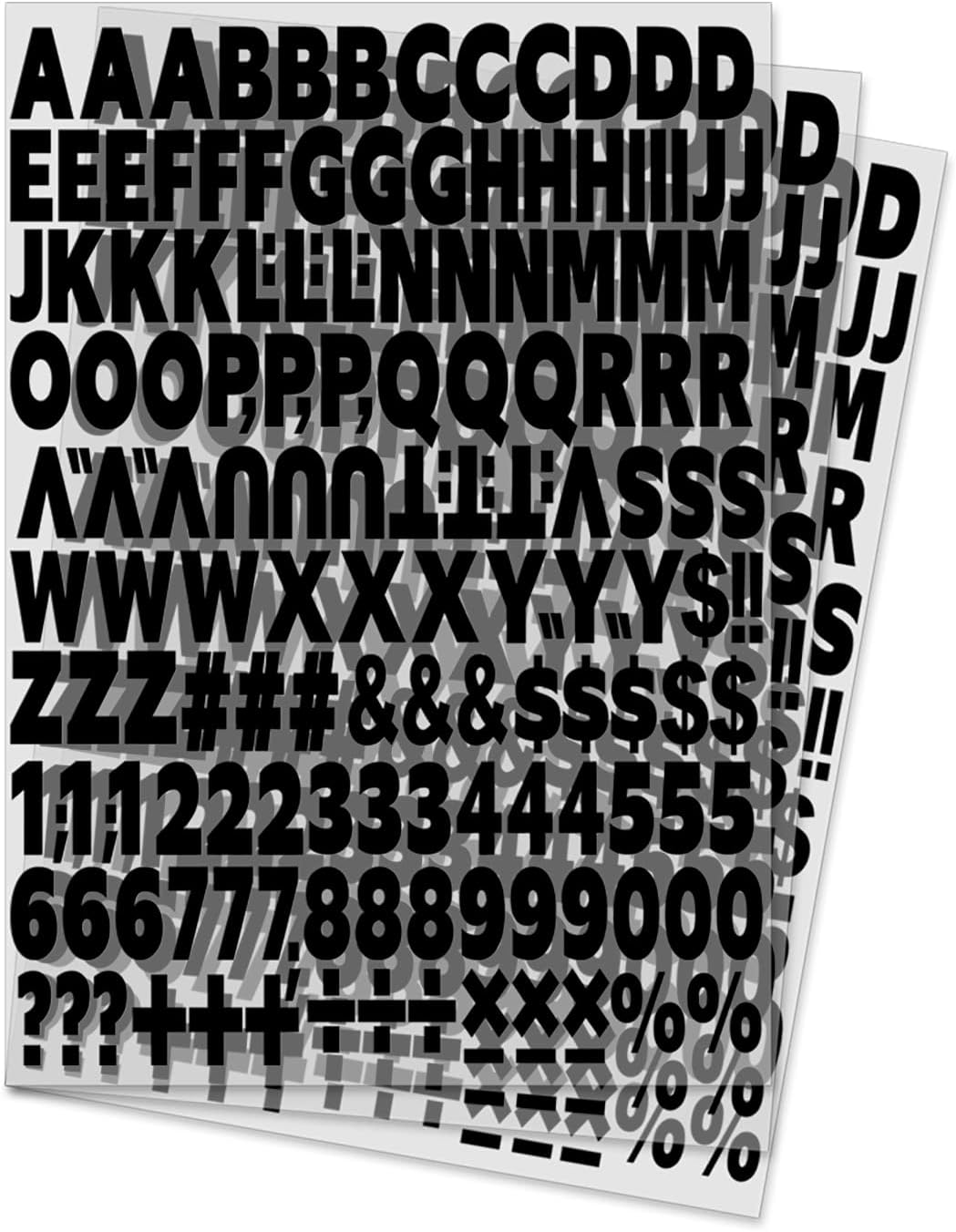 504 letras y números termotransferibles de 1 pulgada para planchar con números de alfabetos, letras de vinilo para bricolaje para camisetas