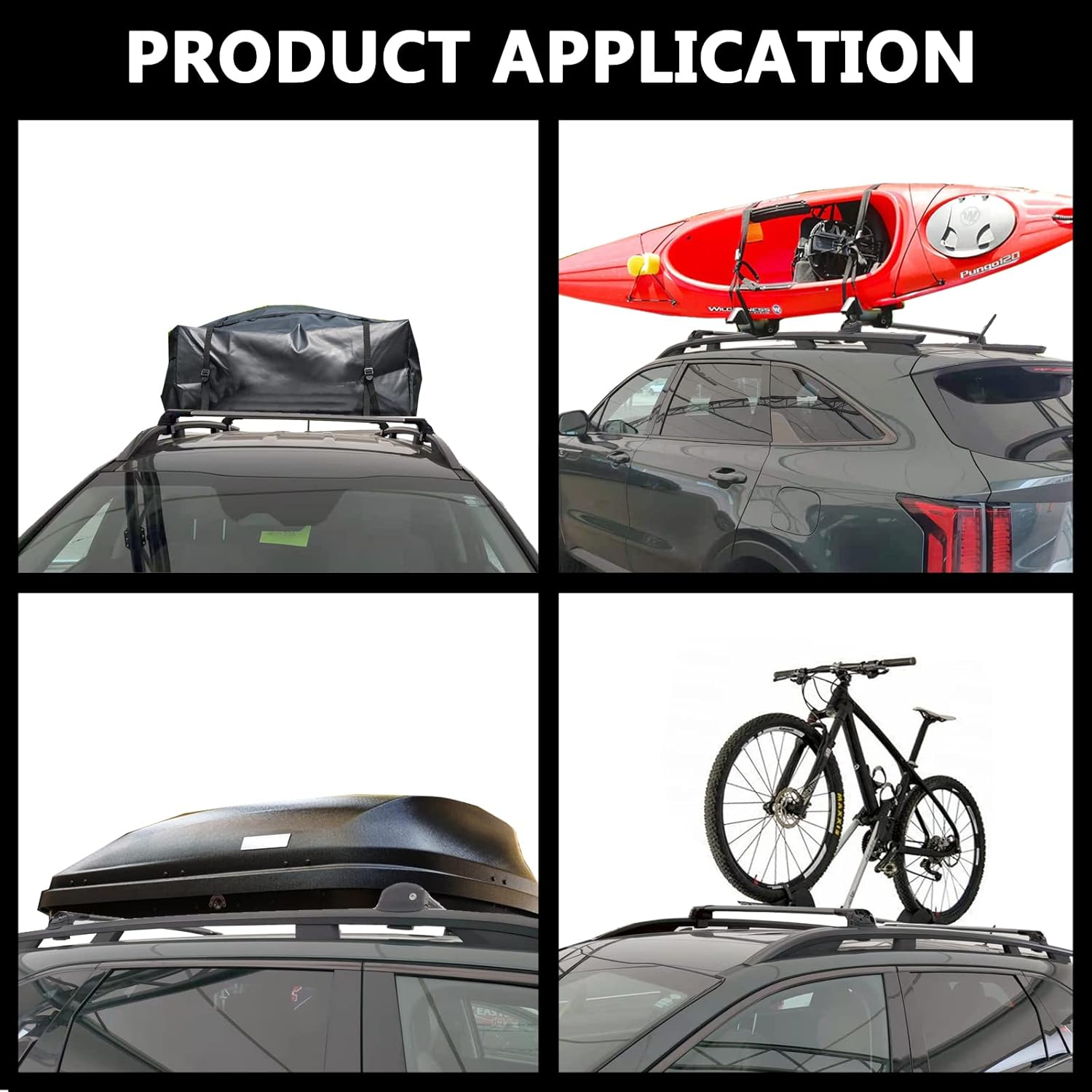 Barras transversales para portaequipajes Sorento X-Line 2021  2025 Rieles laterales elevados para carga, kayak, bicicleta, portaesquíes, barras
