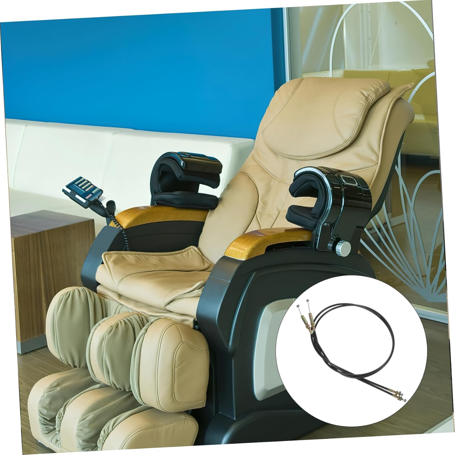 MAGICLULU Silla de masaje, silla de oficina, muebles, silla de escritorio, sofá, cama para sala, moderna, baratos, sofás, reclinable, cable de