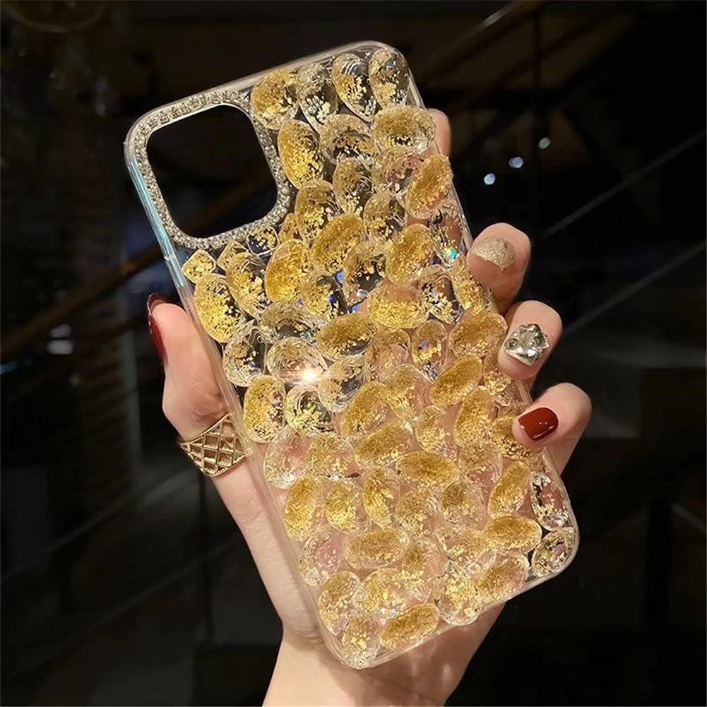 Funda para Moto G Power 2022, funda 3D hecha a mano con diamantes de imitación de lujo, calabaza, oso, flor de cristal con purpurina para Motorola