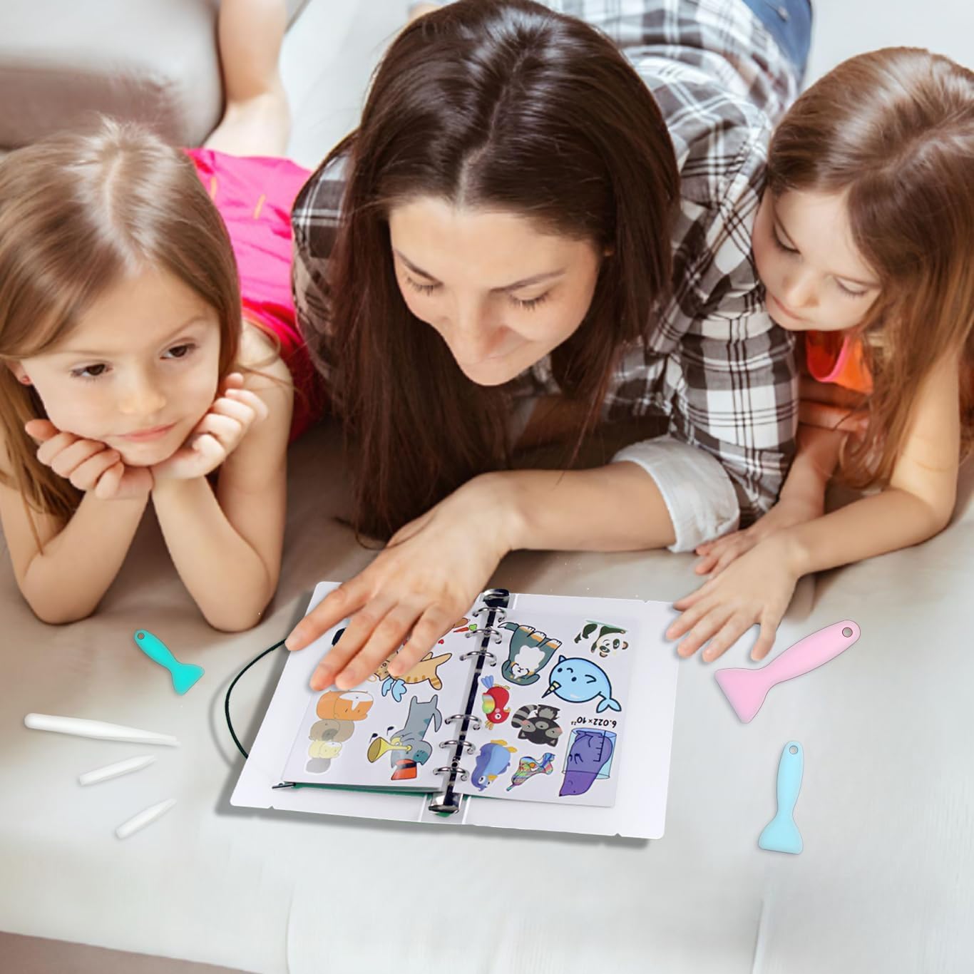 Álbum de recolección de calcomanías reutilizables de búsqueda rápida, libro de calcomanías A6 para adultos, niñas y niños, álbum de recolección de