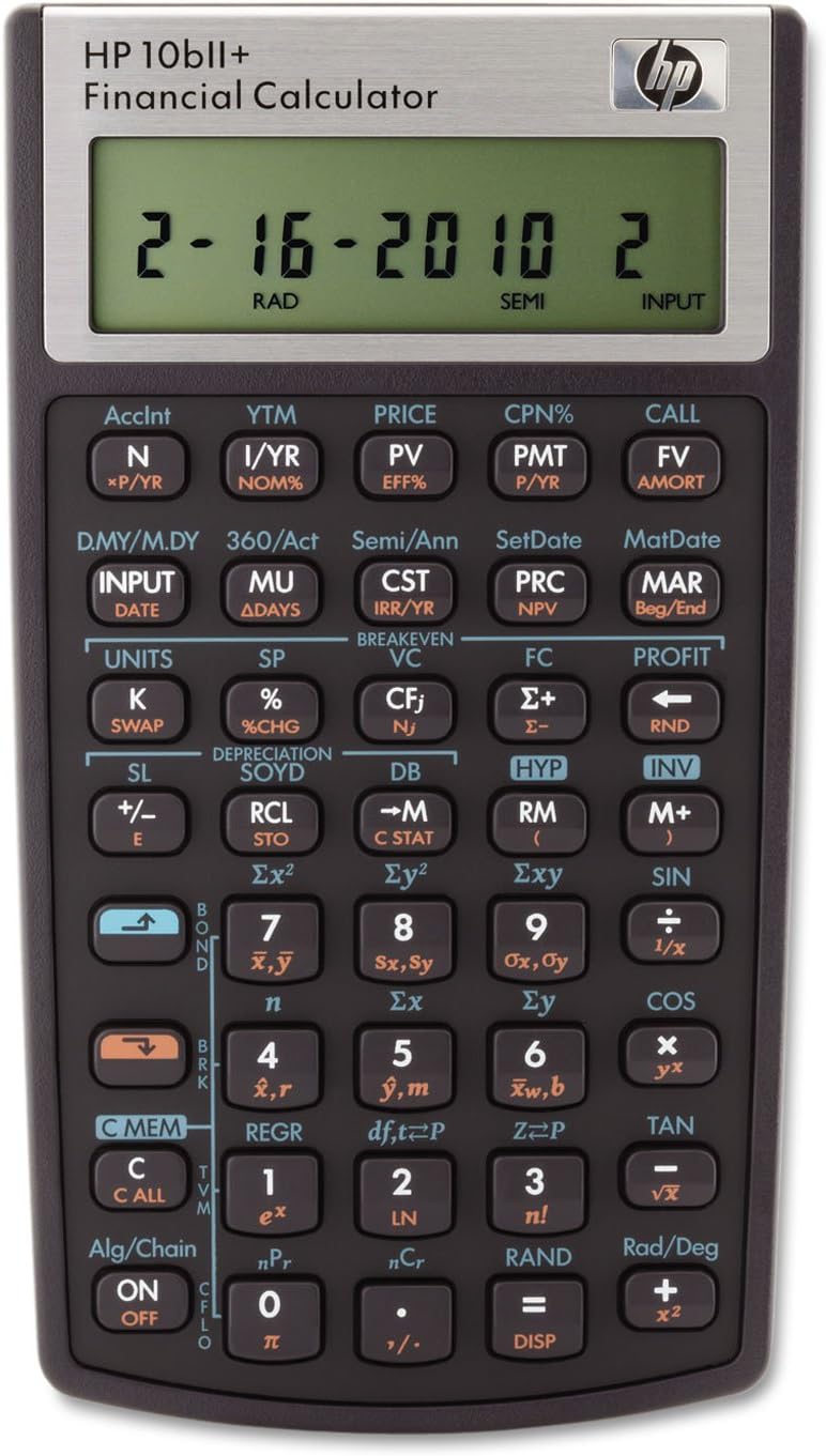 HEW10BIIPLUS – Calculadora financiera HP 10BIIPlus