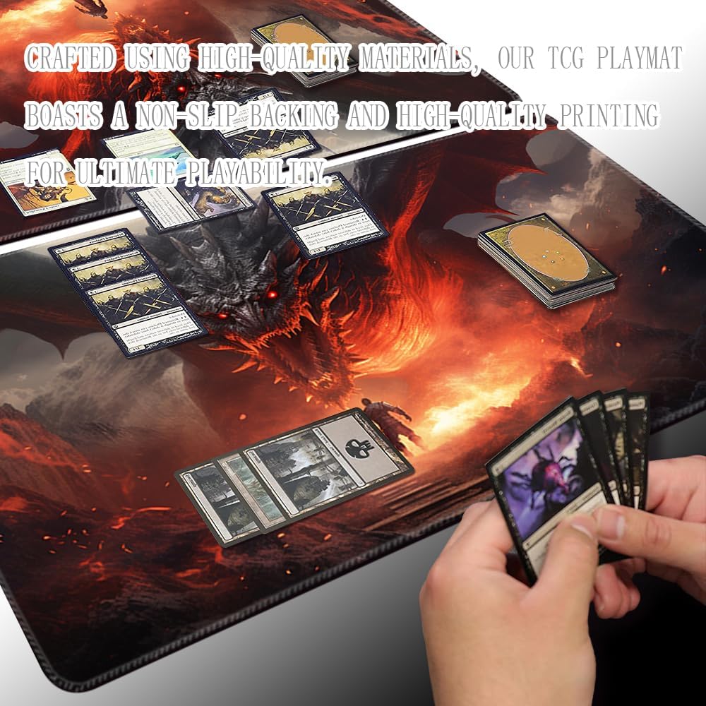 MTG Playmat – Impresión antideslizante en la parte trasera, ideal para entusiastas de los juegos de cartas, tapete de juego TCG, purificar tierra