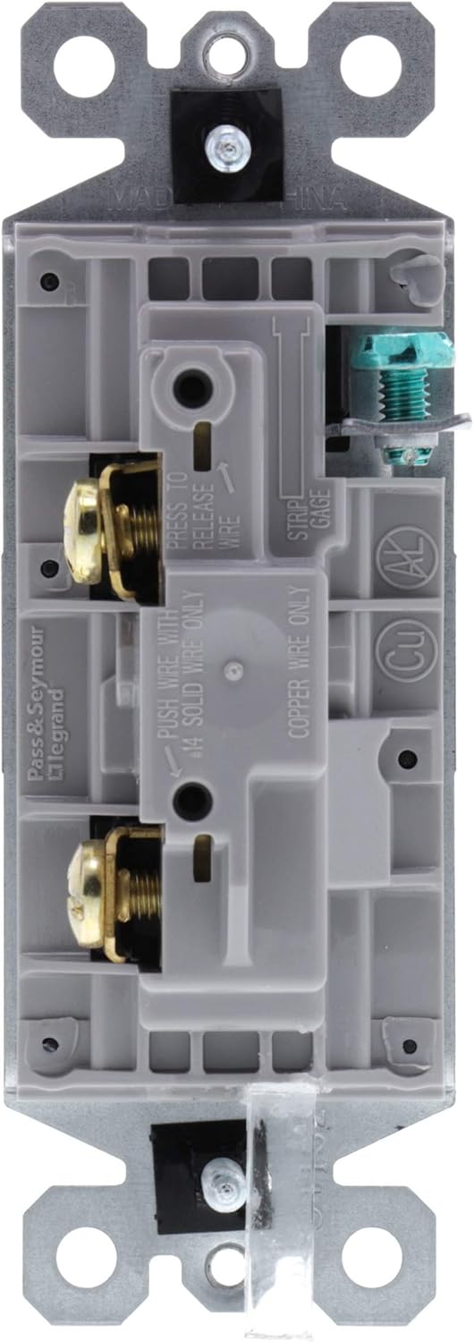 Legrand Radiant TM870CC10 – Interruptor de pared basculante de 15 amperios, interruptor de luz decorativa, marrón, un solo polo, TM870CC10 (paquete