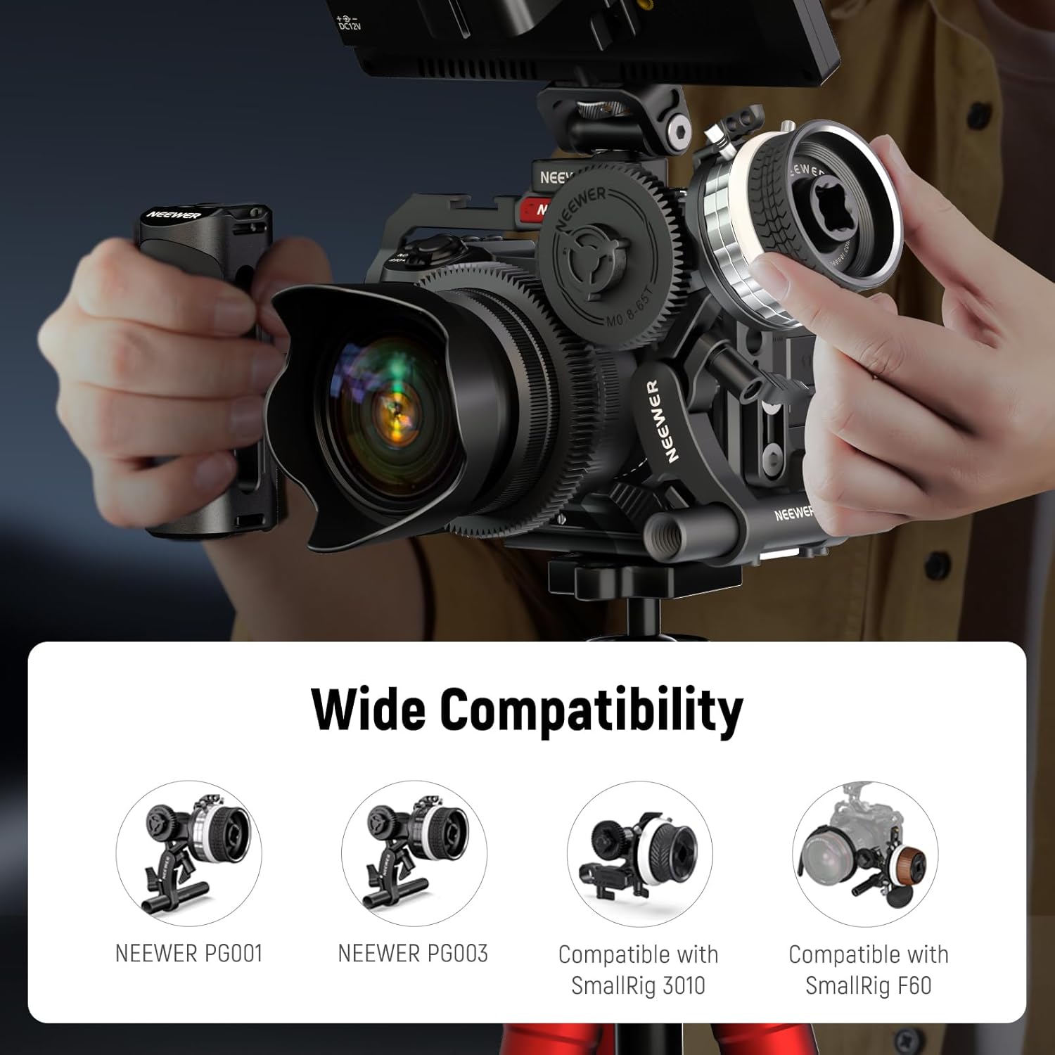 NEEWER Engranaje M0.8-65T para enfoque de seguimiento, estándar 0.8 MOD y 65 dientes compatible con SmallRig Follow Focus y NEEWER Mini Follow