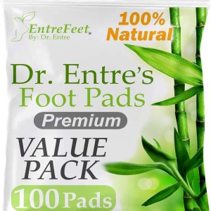 Dr. Entre’s Value Pack – Almohadillas para pies de alta calidad para sentirse mejor, dormir mejor y aliviar el estrés  Paquete de 100 parches Dr. Entre’s Value Pack – Almohadillas para pies de alta calidad para sentirse mejor, dormir mejor y aliviar el estrés  Paquete de 100 parches
