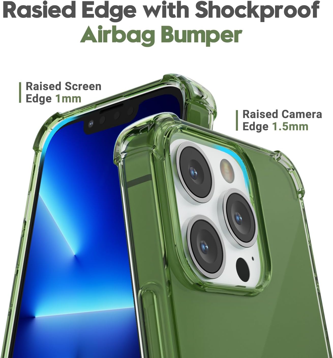 Funda transparente para iPhone 13 Pro Max, funda protectora de silicona transparente con diseño para mujer, diseño femenino lindo y simple, delgado,