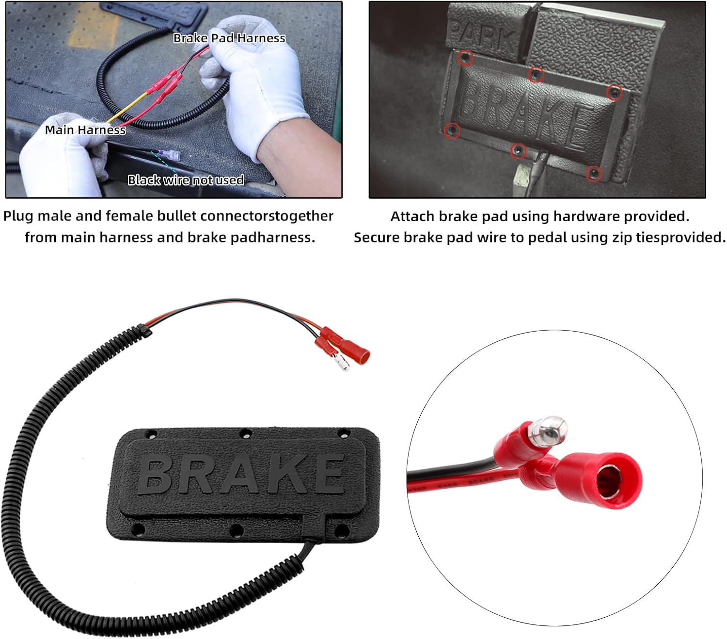 Roykaw Kit de señal de giro universal para carrito de golf de 12 V, compatible con EZGO Club Car y Yamaha, kit de repuesto intermitente, incluye