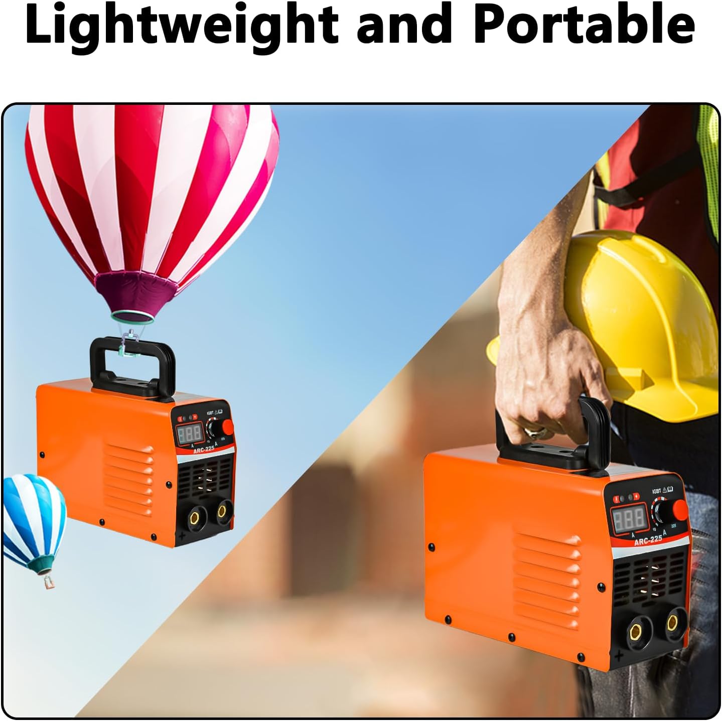 Zistel Máquina soldadora de arco de 110 V, 120 A portátil de soldadura de palo pequeño+cable más largo, mini soldador inversor principiantes – 2