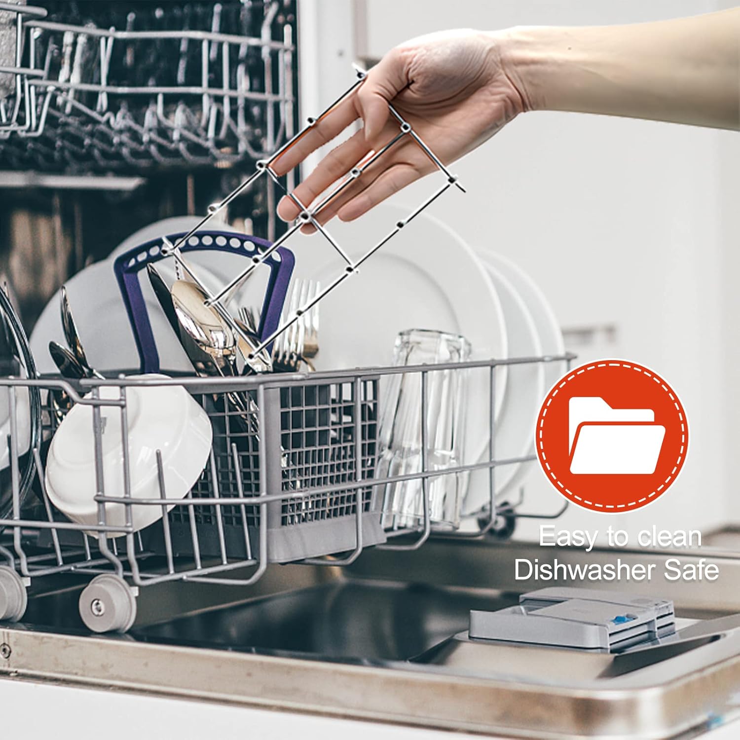 Air Fryer Accessories for Dual Basket, Stainless Steel Nonstick Dehydrator Rack, with Heat-resistant Silicone Mat, Air Fryer Accessories Compatible