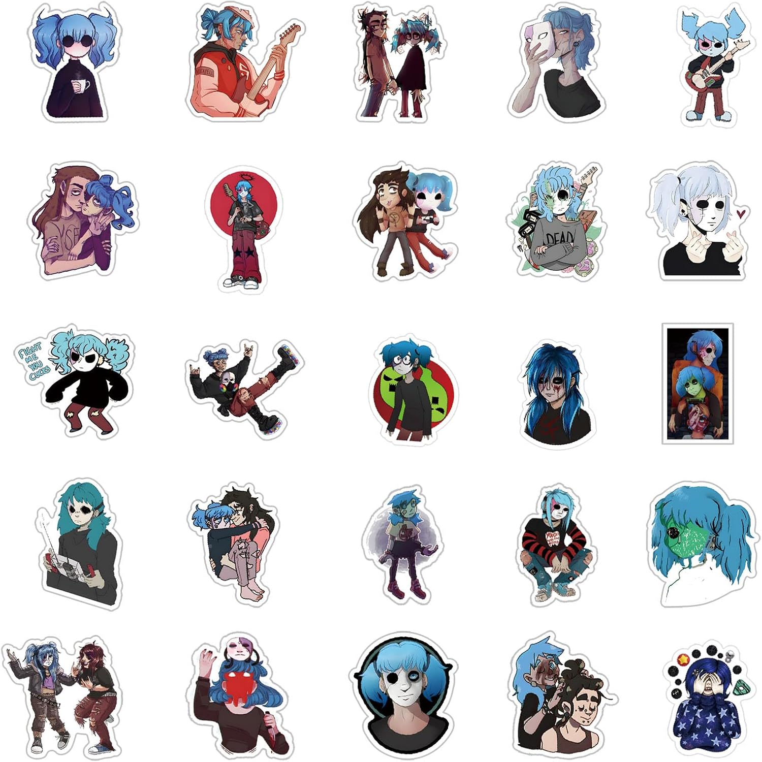 60 calcomanías impermeables para juegos de aventura de terror para niños, niñas, adolescentes, adultos, para cumpleaños, fiesta de Halloween,