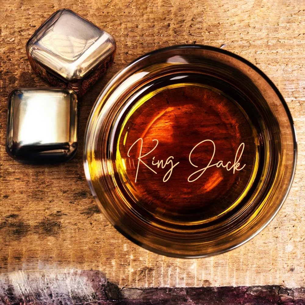 Noni Vasos de whisky personalizados de alta calidad, gafas antiguas con nombre personalizado, vasos para beber con monograma, regalos de whisky para