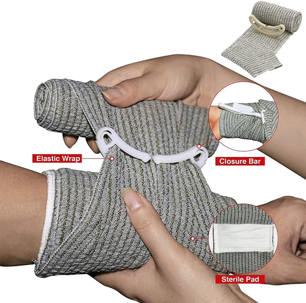 IFAK – Kit de traumatismos médicos militares con torniquete, bolsa de supervivencia de emergencia para suministros de equipo de campamento,