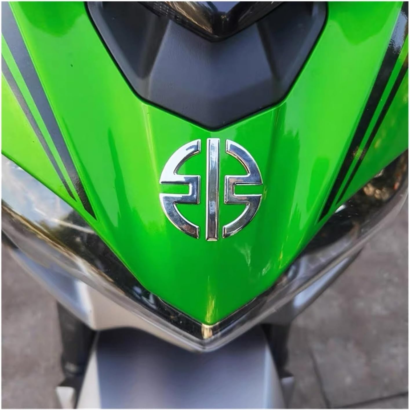 Calcomanías 3D con logotipo de motocicleta, paquete de 4 calcomanías de carenado, logotipos de tanque para Kawasaki Ninja H2R Z125 Z400 Z650 Z800