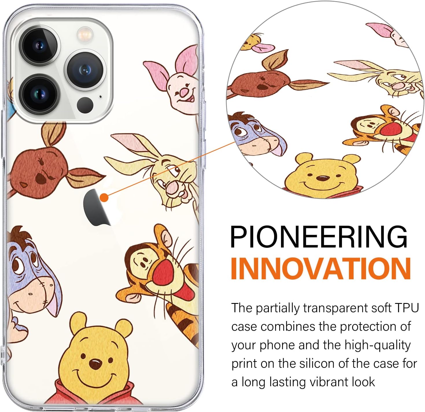 FGIAZDU Paquete de 2 fundas de teléfono de anime para iPhone 13 Pro Max, bonita funda protectora de dibujos animados de oso tigre, fundas de