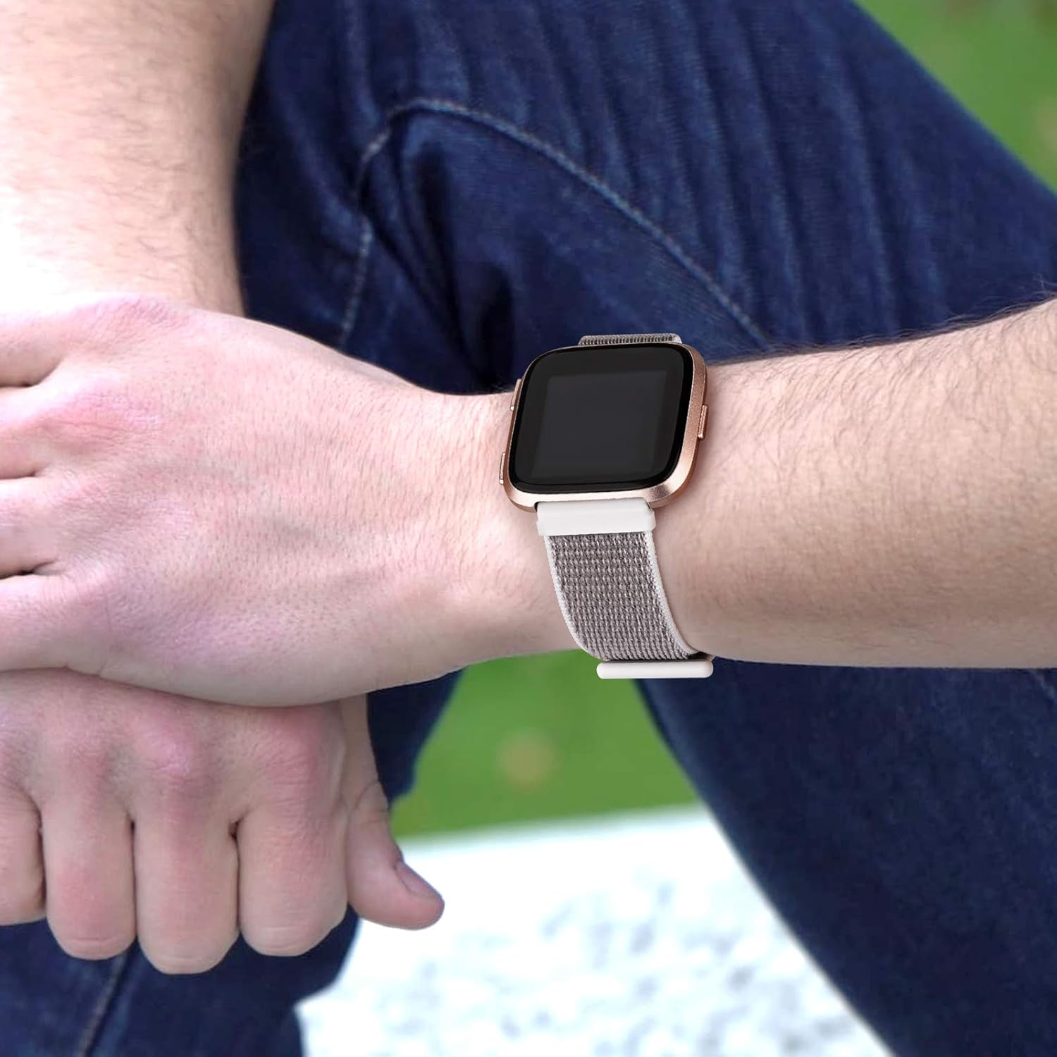Paquete de 4 correas de nailon para Fitbit Versa 2, Fitbit Versa, Versa Lite, Versa SE, para mujeres y hombres, correas de repuesto deportivas
