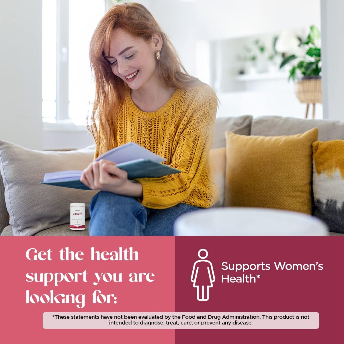 USANA EstroPro con fitoestrógenos para apoyo sintomático durante la menopausia* – 56 tabletas – Suministro para 28 días