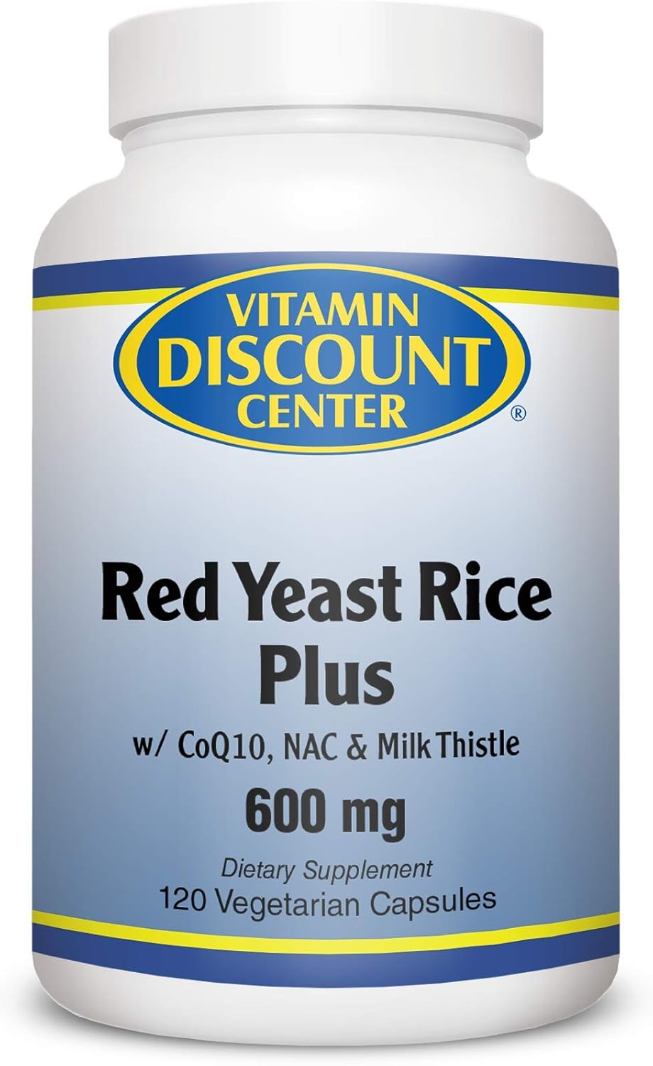 Arroz de levadura roja Plus 600 mg, 120 cápsulas vegetarianas
