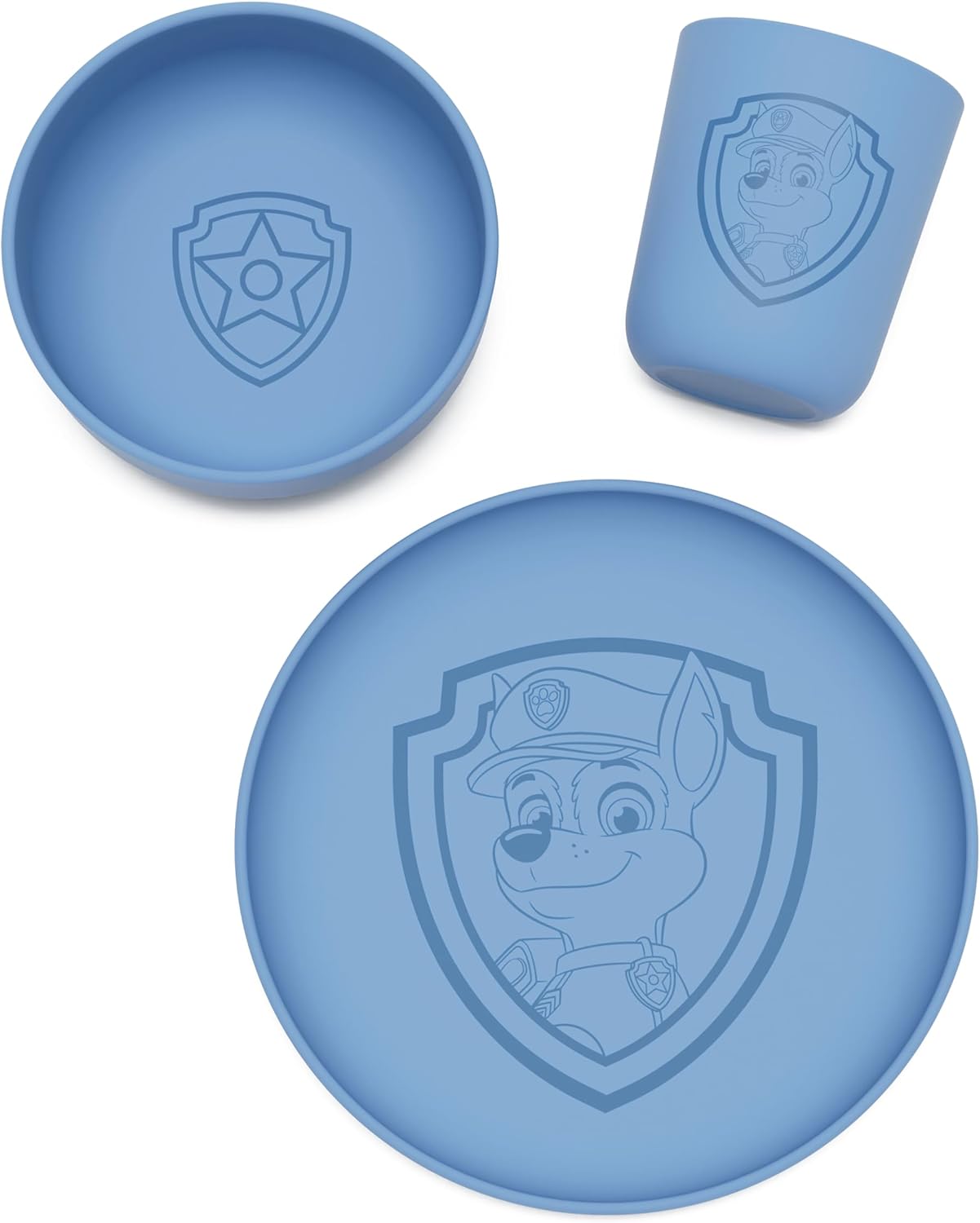 Lalo Juego de vajilla de Paw Patrol para niños pequeños y niños, vajilla apta para lavavajillas, sin BPA, platos para niños, incluye cuenco, plato y