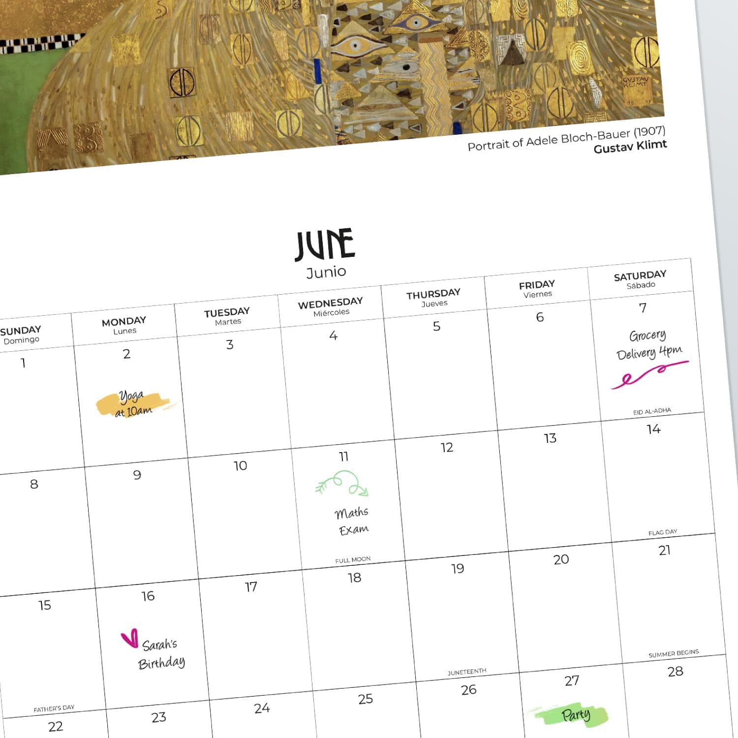 FSC – Calendario de pared 2025 de 12 x 12 pulgadas, sin plástico, comienza la semana del domingo, calendario de pared cuadrado, calendario de