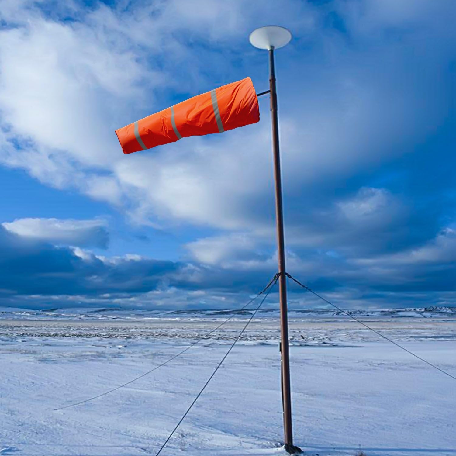 Anley Calcetín de viento de 30 pulgadas  Bolsa de poliéster Rip-Stop para medir la dirección del viento con cinturón reflectante  Para aire libre,