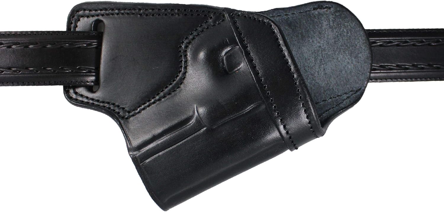 Funda de cuero hecha a mano de primera calidad con espalda pequeña para pistola SOB