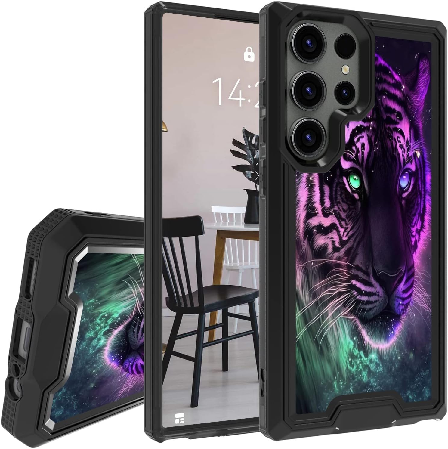 Funda para Samsung Galaxy S23 Ultra 5G, funda resistente a prueba de golpes de doble capa para mujeres y hombres, resistente a los impactos, funda