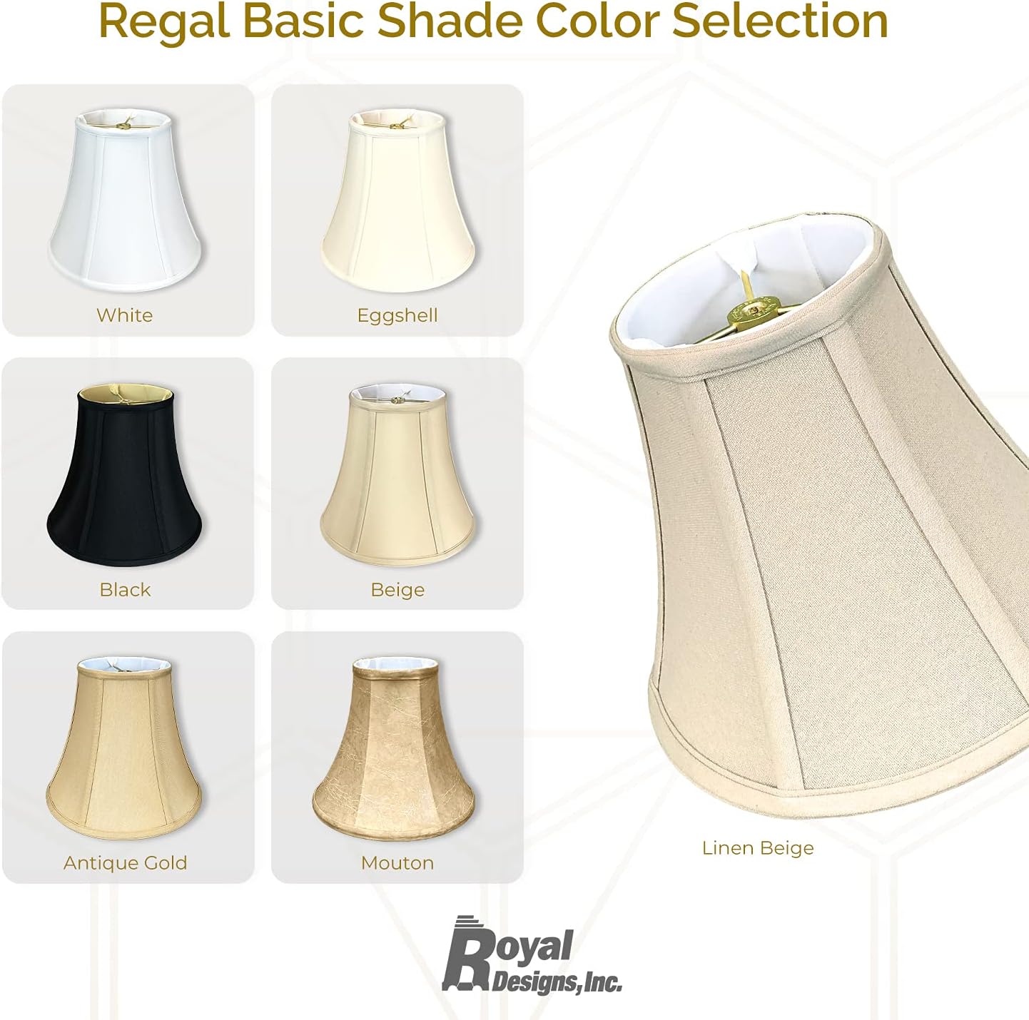 Royal Designs True Bell – Pantalla de lámpara