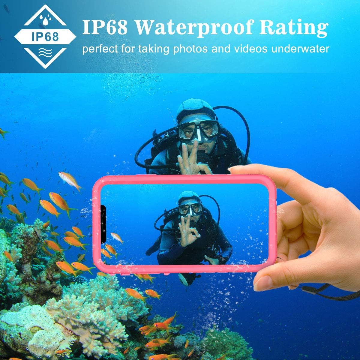 SPORTLINK Funda impermeable para iPhone 11, de cuerpo completo, protección resistente, cubierta completamente sellada, a prueba de polvo, protector