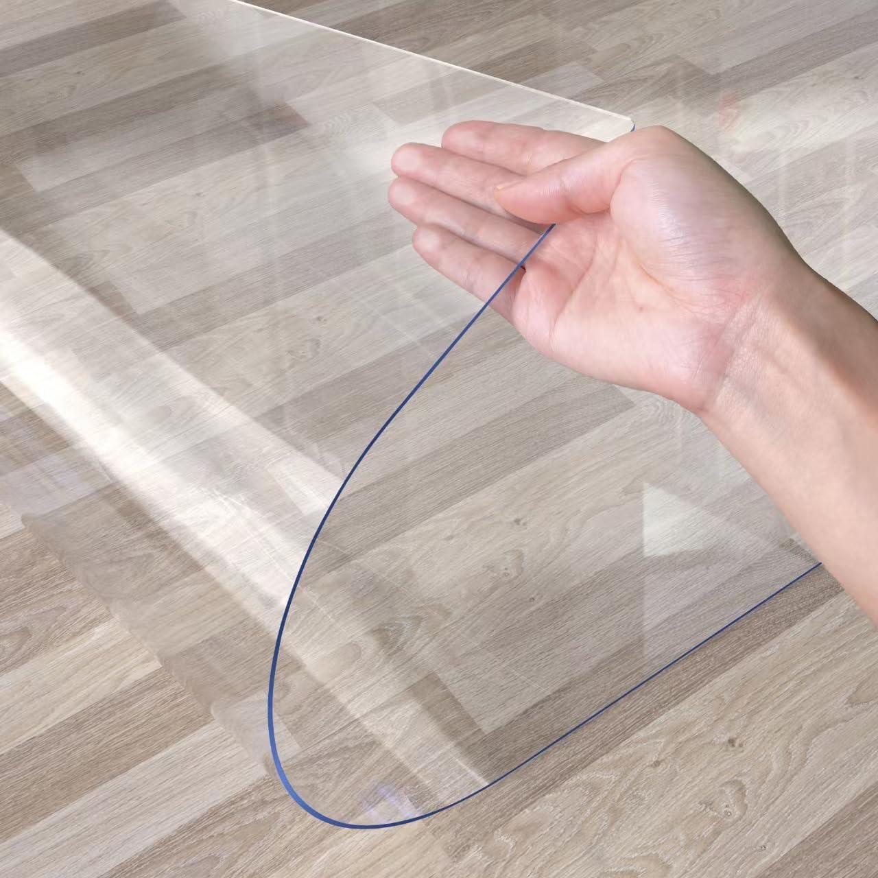 Protector transparente para mesa, 36 x 60 pulgadas, 0.059 in de grosor, protector de mesa rectangular para mesa de comedor, mesita de noche,