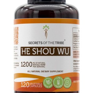Secrets of the Tribe He Shou Wu 120 Cápsulas, 1200 mg, He Shou Wu (Fo-TI, Polygonum multiflorum) Raíz Seca (120 Cápsulas) Secrets of the Tribe He Shou Wu 120 Cápsulas, 1200 mg, He Shou Wu (Fo-TI, Polygonum multiflorum) Raíz Seca (120 Cápsulas)