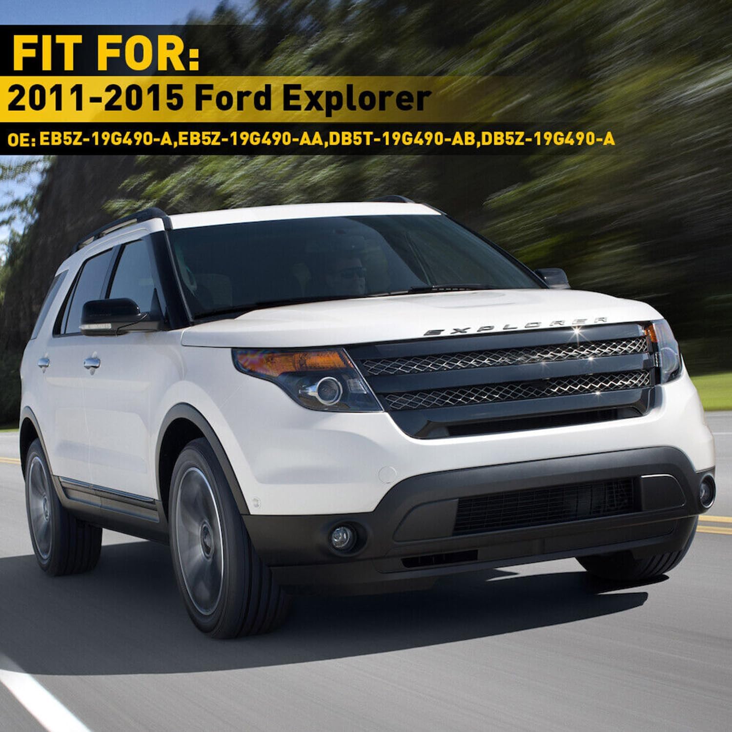 Qagea Cámara de respaldo con asistencia de estacionamiento inverso, cámara de respaldo compatible con Ford Explorer 2011-2015, Ford Explorer