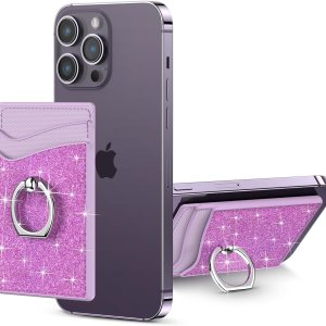 MagSafe – Cartera magnética de cuero para teléfono celular, tarjetero con anillo de rotación de 360, bloqueo RFID, 2 anillos de metal compatibles MagSafe – Cartera magnética de cuero para teléfono celular, tarjetero con anillo de rotación de 360, bloqueo RFID, 2 anillos de metal compatibles