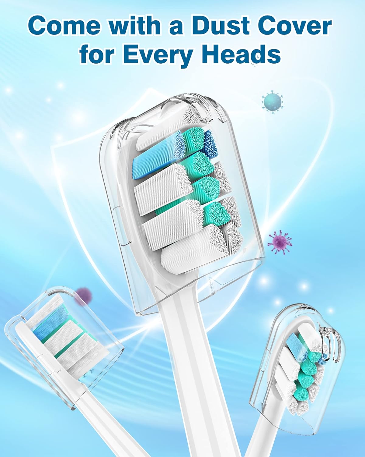 Cabezales de repuesto para cepillos de dientes compatibles con Philips Sonicare, paquete de 8, cabezal de cepillo eléctrico