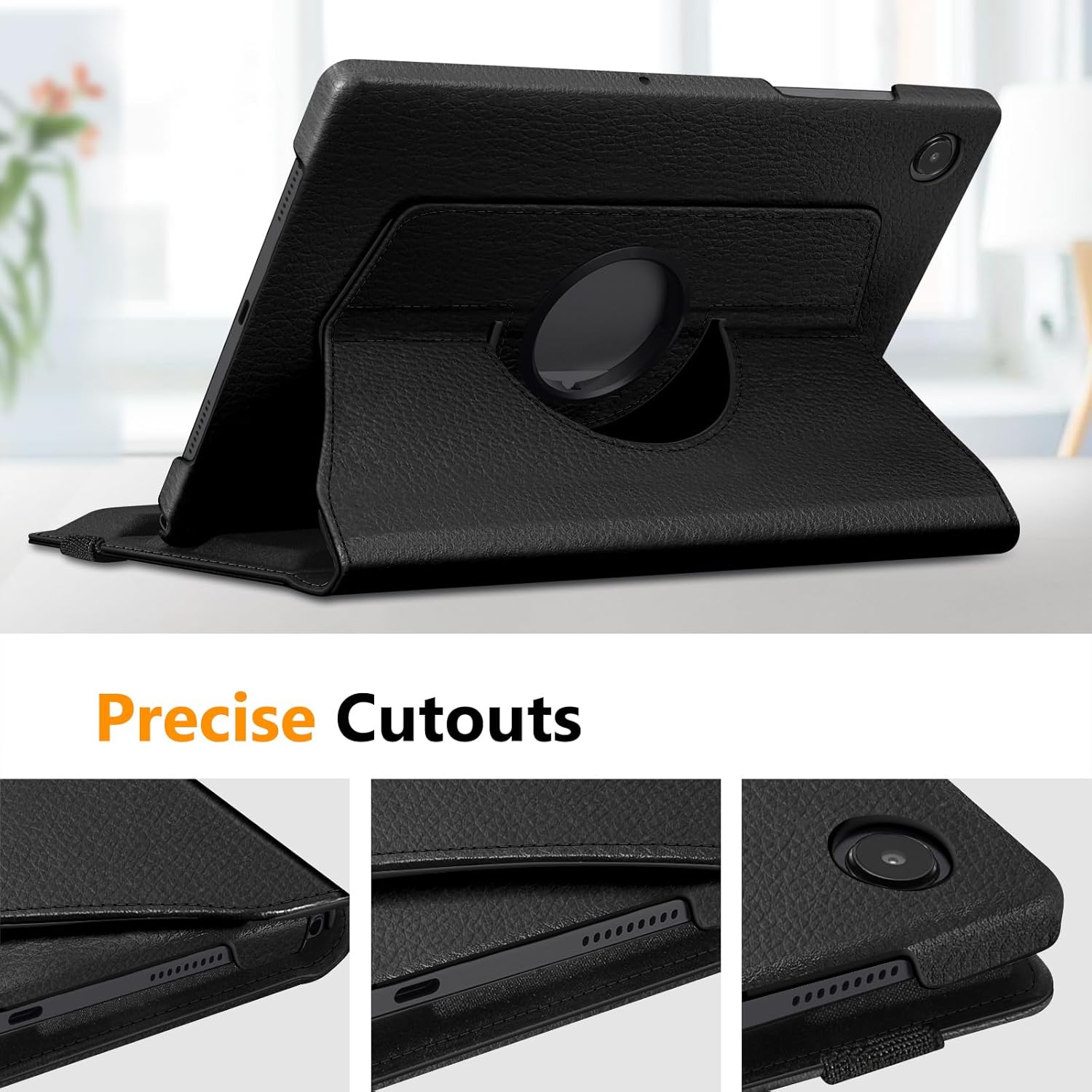 Fintie Funda giratoria para Samsung Galaxy Tab A8 de 10.5 pulgadas modelo 2022 (SM-X200X205X207), soporte giratorio de 360 grados con apagado y