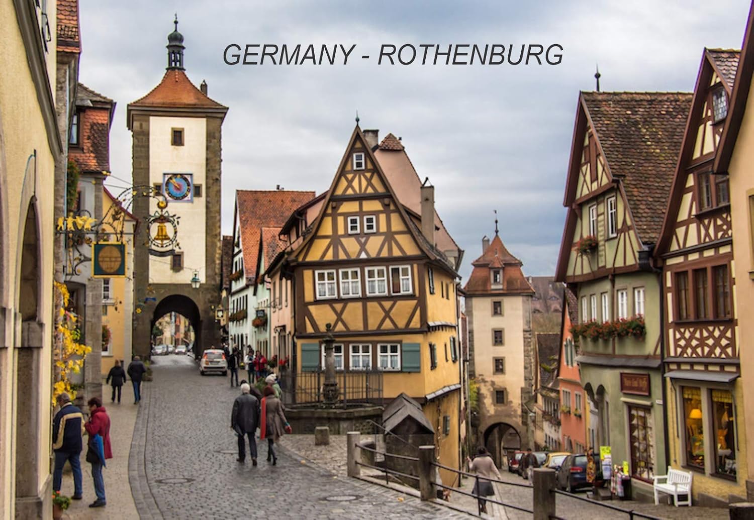 Alemania Frigorífico Imanes Grp 2 (1 pieza, Ciudad ROTHENBURG #GER46)