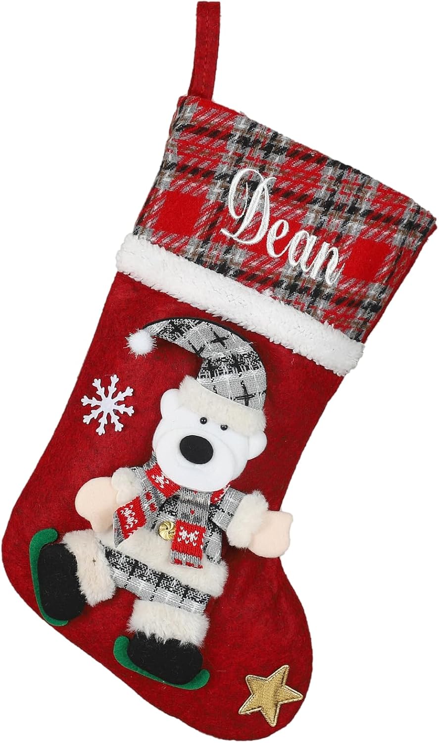 Calcetines de Navidad personalizados, decoración de Navidad 2023, medias de Navidad personalizadas con nombre bordado para la familia, medias