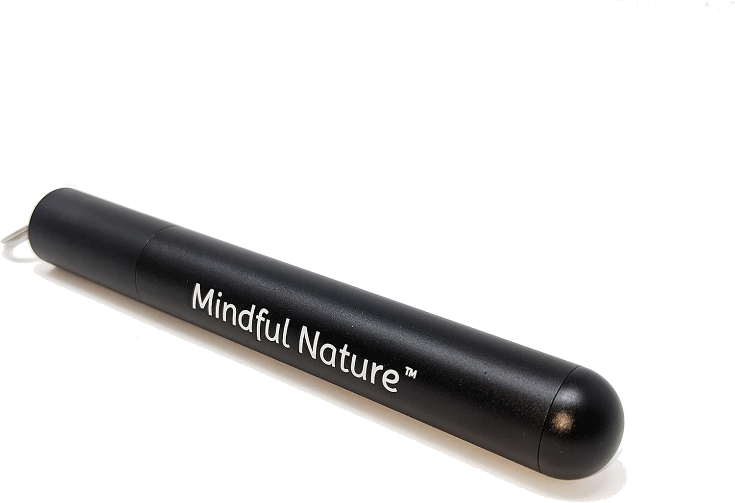 Pajitas telescópicas reutilizables de acero inoxidable, con protector de silicona, funda de aluminio + cepillo de limpieza (negro)