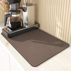 Confidentiay – Tapete de drenaje súper absorbente para cocina, tapete de drenaje súper absorbente, tapete de secado de platos de diatomita, sin Confidentiay – Tapete de drenaje súper absorbente para cocina, tapete de drenaje súper absorbente, tapete de secado de platos de diatomita, sin
