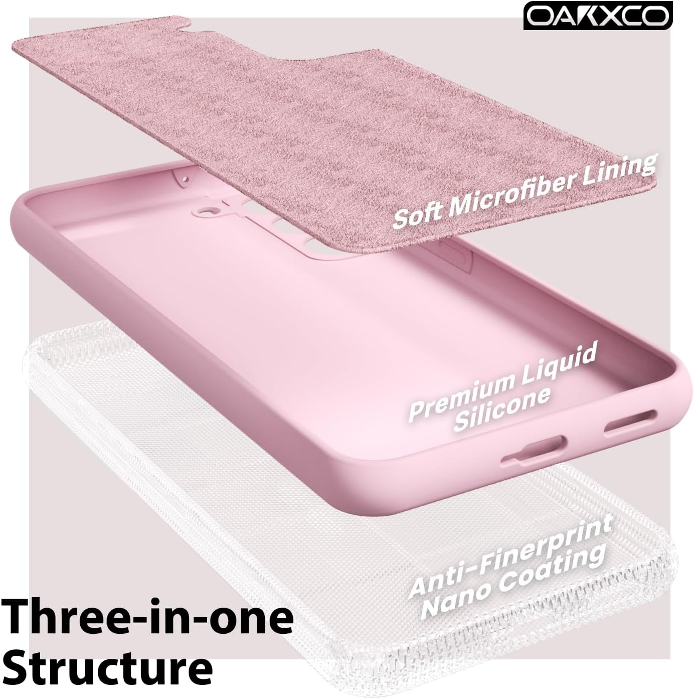 oakxco Funda para teléfono Samsung Galaxy S22 de silicona líquida, bonita funda delgada y delgada de goma suave de TPU lisa de gel para mujeres y