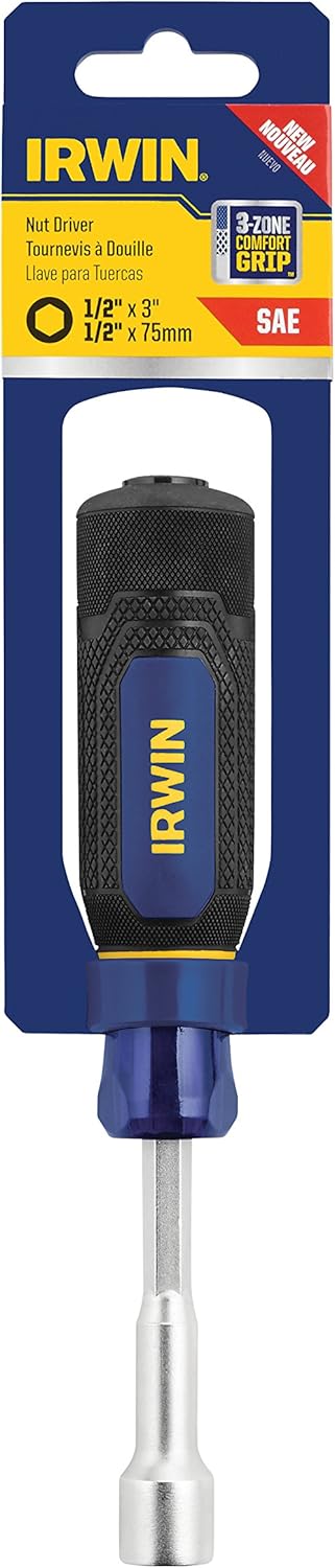 Irwin Tools 1948710 Performance Series SAE Nutdriver, 12″ x 3″